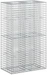 Gabionen-hochbeet 90 X 50 X 150 Cm Verzinkter Stahl Silber Vidaxl