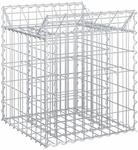 Vidaxl Gabion Raised Bed 50 X 50 X 60 Cm Galvanised Steel Silver