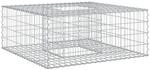 Vidaxl Gabion Raised Bed 100 X 100 X 40 Cm Galvanised Steel Silver