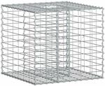 Vidaxl Gabion Raised Bed 60 X 60 X 55 Cm Galvanised Steel Silver