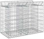 Vidaxl Gabion Raised Bed 100 X 50 X 80 Cm Galvanised Steel Silver