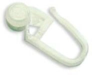 Rollringe F&uuml;r Vorhangschiene, Wei&szlig;, 100-er Pack Gardinenstangen & Zubeh&ouml;r -