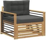 Outdoor-sofa Polyester Wei&szlig; Vidaxl