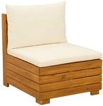 Vidaxl Garden Middle Sofa Solid Acacia Wood Brown