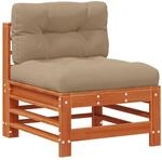 Garten Mittelssofa Massives Kiefernholz Wachsbraun Vidaxl