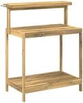 Outdoor Umtopfbank 86,5 X 48,5 X 106 Cm Massivholz Akazie Vidaxl
