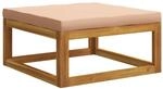 Modulares Fu&szlig;hocker-element Mit Kissen Massivholz Akazie Natur Vidaxl