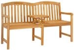 Vidaxl Handcarved Rose Bench 150.5 X 60 X 95 Cm Solid Teak Wood