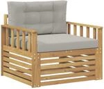 Outdoor-sofa Polyester Wei&szlig; Vidaxl
