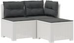 Vidaxl 3-seater Garden Sofa With Cushions Rattan Look 3-seater Pp