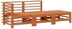 Sectional Sofa Einheiten 3 St&uuml;ck Wachsbraun Vidaxl