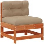 Garten Mittelssofa Massives Kiefernholz Wachsbraun Vidaxl