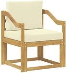 Outdoor-sofa Polyester Wei&szlig; Und Creme Vidaxl