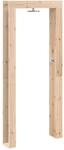 Gartendusche 226 Cm Massivholz Kiefer Und Edelstahl Natur Vidaxl