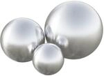Geb&uuml;rsteter Ball 3 Stk. &Oslash; 20 Cm Silber Edelstahl 201 Vidaxl
