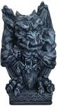 Relaxdays Gargoyle Figur, Gothic Deko, H X B X T: 42 X 28 X 28 Cm, Polyresin,