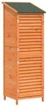 Vidaxl Garden Shed Brown 59.5 X 56 X 176.5 Cm Solid Fir Wood