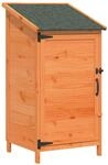 Vidaxl Garden Shed With Roof Brown 59 X 56 X 113.5 Cm Solid Fir Wood