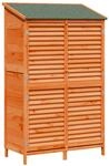 Vidaxl Garden Shed Brown 106 X 56 X 176.5 Cm Solid Fir Wood