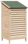 Vidaxl Garden Shed Natural 59.5 X 56 X 113.5 Cm Solid Fir Wood