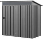 Gfp Primeyard Ger&auml;tehaus Metall Gartenhaus 180x100x200 Cm Ger&auml;teschuppen Grau