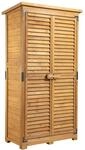 Wiltec Gartenhaus Mit Lamellent&uuml;r 870 X 465 X 1600 Mm, Gartenschrank Aus...