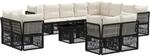 Gartensofa-set 13 Stk. Poly-rattan Vidaxl