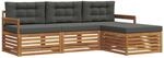 Vidaxl Outdoor Sofa Set 4 Pcs Natural And Anthracite