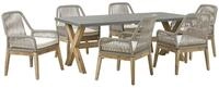 Gartenm&ouml;bel Set 6-sitzer Olbia Inkl. Kissen Beige