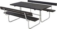 Plus Kombim&ouml;bel Classic 177 X 177 X 75 Cm,2 R&uuml;ckenlehnen,kunststoff Schwarz