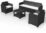 Grand Soleil Positano Rattan Garten Lounge Sofa Couchtisch Sessel 5 Sitze F&uuml;r...
