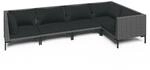 5-tlg. Garten-lounge-set Mit Kissen Poly Rattan Dunkelgrau Vidaxl