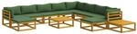 Sofa-set 12 Stk. Natur Massivholz Akazie Vidaxl