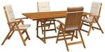 5-teiliges Garten-esszimmer-set Natur Massivholz Akazie Vidaxl
