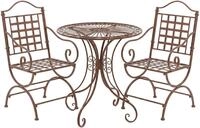 Gartenm&ouml;bel-set Viro Mit 2 St&uuml;hlen Antik Braun