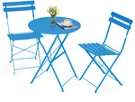Avestar 3-teiliges Bistro-set Klappbar E-beschichtet Blau