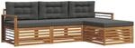 Vidaxl Outdoor Sofa Set 4 Pcs Natural And Anthracite