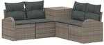 Sofa Set 5 Stk. Grau Und Dunkelgrau 179 X 179 X 85 Cm Vidaxl