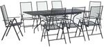 Garten Essgruppe 9 Stk. Anthrazit Mesh Und Stahl Vidaxl