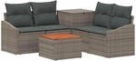 Sofa Set 6 Stk. Grau Und Dunkelgrau 55 X 55 X 37 Cm Vidaxl