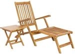 Klappdeckstuhl Mit Tisch Natur Massivholz Teak Vidaxl