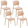 Gartenstuhl 4er Set Tupiza Beige