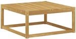 Vidaxl Outdoor Footstool Solid Acacia Wood White 79 X 79 X 37 Cm