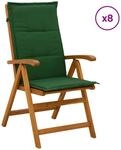 Liegest&uuml;hle F&uuml;r Den Garten 8 Stk. Natur Massivholz Akazie Vidaxl