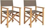 Vidaxl Director Chair 100% Polyester Solid-teak
