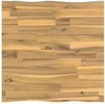 Vidaxl Live Edge Table Top 40 X 40 X 3.2 Cm Square Solid Acacia Wood
