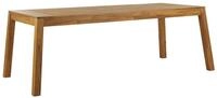 Gartentisch Hellbraun Akazienholz Rechteckig 210 X 90 Cm Rustikaler Stil Terrasse
