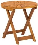 Bistrotisch Natur &Oslash;45 X 45 Cm Massivholz Akazie Vidaxl