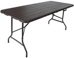 Buffettisch Klapptisch 180 X 75 Cm Holzoptik Klappbar Kunststoff Gartentisch 
