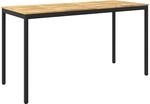 Gartenbar-tisch Naarden Wei&szlig; Und Schwarz 196 X 80,5 X 105 Cm Vidaxl